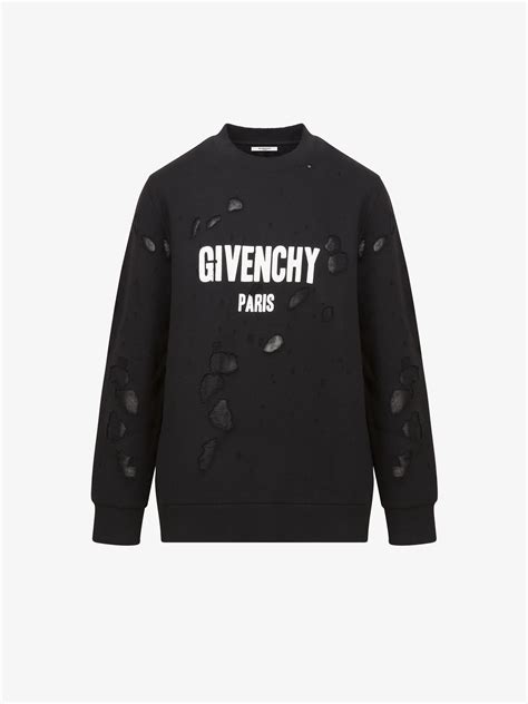 givenchy sweatshirt size|sweatshirt Givenchy paris destroyed.